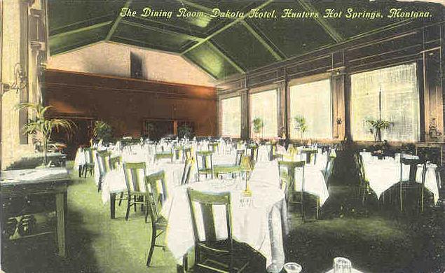 The dining room at the Dakota Hotel