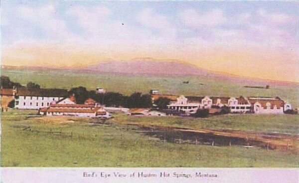 A bird's eye view of Hunters Hot Springs.